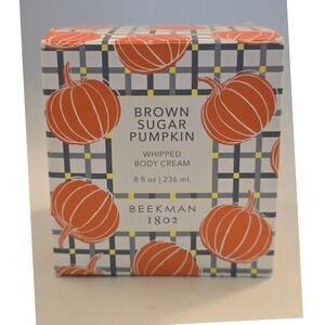 Beekman 1802 Brown Sugar Pumpkin Goat Milk Whipped Body Cream 8oz New in Box